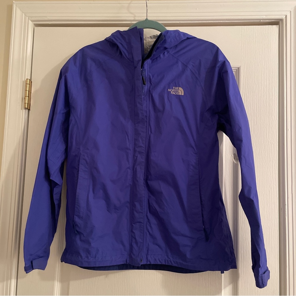 The North Face Womens HyVent 2.5L Hooded Rain Jacket Full Zip Medium